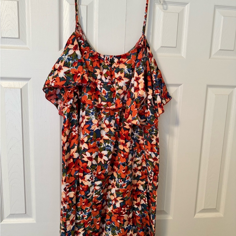 Floral Spaghetti Strap Dress